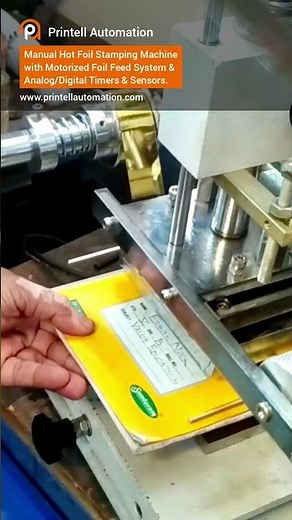 Manual Hot Foil Stamping Machine | Gold, Silver, Multiple Color Foil Printing | Hot Foil Embossing