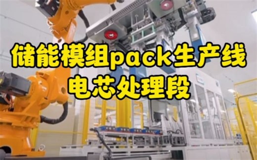 储能模组PACK生产线电芯处理端段