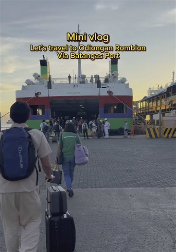Traveling to Odiongan, Romblon via Batangas Port