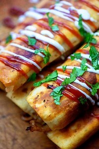BBQ Ranch Pulled Pork Taquitos