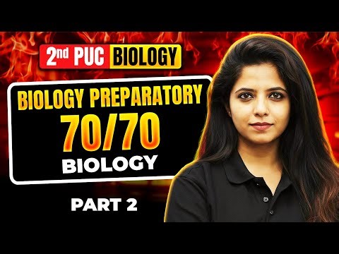 🔥 2nd PUC Biology Preparatory Exam Marathon (Part 2) | 1–5 Marker Important Questions | Score 60+ 💯