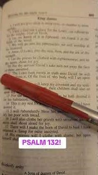 The book of Psalms! Psalms 132!