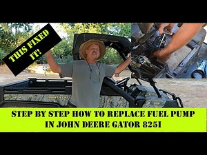 This was the PROBLEM THE WHOLE TIME / How to change fuel pump on John Deere Gator 825i Step by Step