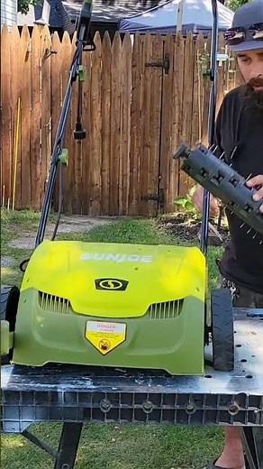 Sun Joe lawn dethatcher and scarifier. Full review 2yrs use. Start thinking autumn lawn care now!