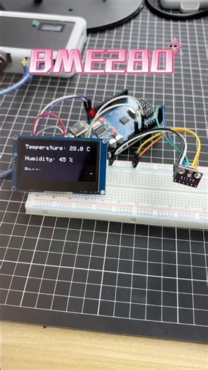 Barometric changes are clear at a glance!🧐 #arduino #diy #arduinoproject #funny