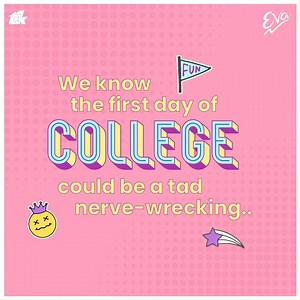 This one is for all the first-time college-goers📣 Eva understands how first day at college can be an anxious experience. But worry not, we have a plan in place. Wanna know what it is? Stay Tuned! #SpecialHappens #BreakItSpecial #FirstDay #NewBeginning #CollegeExperience #VibeTribe #BreakTheIce | Eva