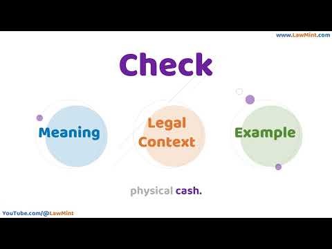 Check Meaning Legal Context & Example Legal Terms Simplified @LawMint