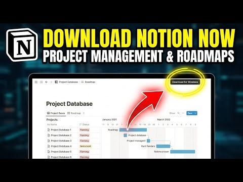 How to download Notion for project management databases and roadmaps - Detailed Guide