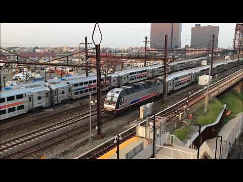 Amtrak, NJT, & PATH HD 60fps: Sunrise Trains Along The Northeast Corridor @ Harrison (8/17/18)
