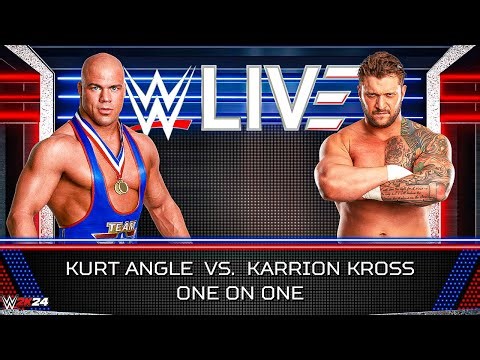 Kurt Angle vs Karrion Kross – Wrestling Machine vs Doomsday | WWE 2K24 Full Match Highlights