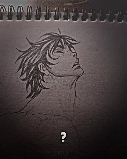 BAki HAMNA || 💀 DRAWING 😍|| sketch, || short #art #pencil art' #drawing #how to draw anime 💥