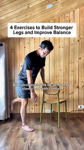 4 Exercises to Build Stronger Legs & Improve Your Balance!! #dailyexercise #dailymobility #exercise #balanceexercise | Keep Moving