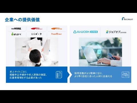【リクルート】日本の労働市場における、仕事探しの課題に対して、 テクノロジーを活用しリクルートが貢献できることとは