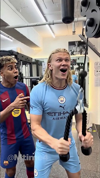 Yamal Thought Haaland Was Super Strong 😂 #football #haaland #parody