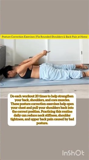 Posture Correction Exercises | Fix Rounded Shoulders & Back Pain at Home
