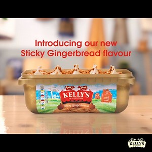 Our new limited edition Sticky Gingerbread flavour is out in supermarkets now! | Kelly's Ice Cream