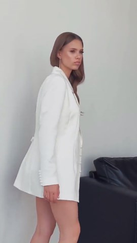 Satin Bridal Blazer Dress | Elegant Wedding Suit Jacket, Pearl Accents - Etsy