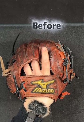 ミズノプロ内野用グラブの超カッコいい磨き