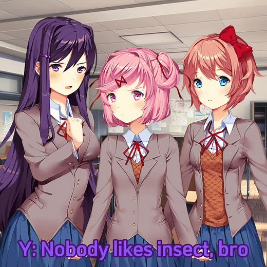 #ddlc but with a butter 🥰 #vaiprofycaramba #yuriddlc #sayoriddlc #natsukiddlc #monikaddlc #viral #fyp #foryoupage #foryou