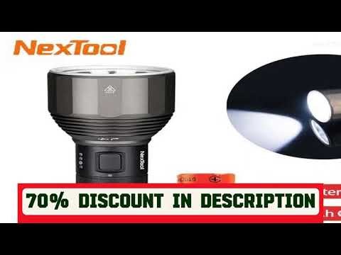 A must-have product! NexTool Flashlight 2000lm 380m 5 Modes IPX7 Waterproof LED Flashlight Recharg