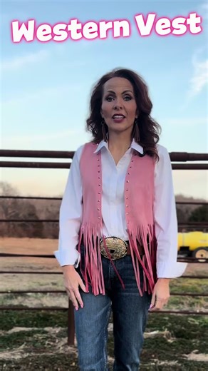 POV: you want western, feminine, and EASY to style 🤠💗 This fringe vest is giving cowgirl confidence without trying too hard. I threw it on over a white button-up and jeans and it instantly elevated the whole outfit. ✔ lightweight ✔ flattering fit ✔ perfect for rodeos, stock shows, church, or everyday ranch life I’m wearing a size ___ for reference. Tap the bag & grab yours before it sells out 🤍 🛍️ TikTok Shop find #SpurringRBrand #WesternStyle #CowgirlOutfit #FringeVest #WesternFashion