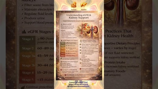 Chronic Kidney Disease Staging (eGFR) | Kidney Function Lifestyle Support | Manoj VedicPath