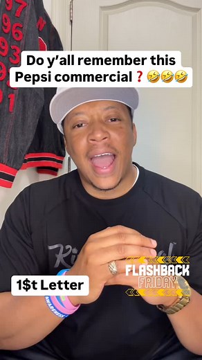 Do y’all remember this Pepsi commercial❓🤣🤣🤣 #pepsi #flashback #throwback #funny #commercial | 1$t Letter