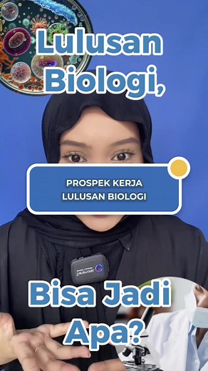 Kamu🫵🏻 Iya kamu yang masih bingung sarjana biologi alias jadi lulusan jurusan biologi bakal jadi apaaa??? Simak deh video minlab kali iniii🤩🔬 #prospekkerja #jurusanbiologi #anakbiologi #sarjanabiologi #laboratorium