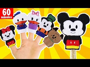 60min Disney's Mickey Mouse Finger Family Song | Songs For Children | FINGER FAMILY SONG PUPPET SHOW