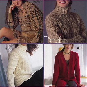 Vogue Knitting Patterns for Women Jumper Knit Pattern Ladies Bulky Cardigan Bundle Super Chunky Cabled Sweater DK Aran Winter Printable PDF - Etsy
