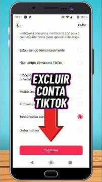 COMO EXCLUIR CONTA DO TIKTOK Passo a Passo #tiktok #tiktokvideo #conta #tutoriais #tutorial #dicas