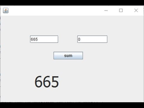 How to Calculate | sum two Text Fields or Textbox and Show in JLabel Java Swing - Intact Abode