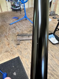 scratched stanchion fix?
