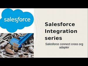 Salesforce Integration series-Salesforce connect cross org adapter