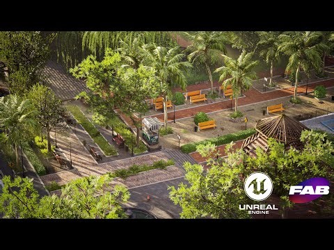3d Park Environment | 3d Game Environment Artist | Unreal Engine 5 | Game Artist Portfolio Showcase