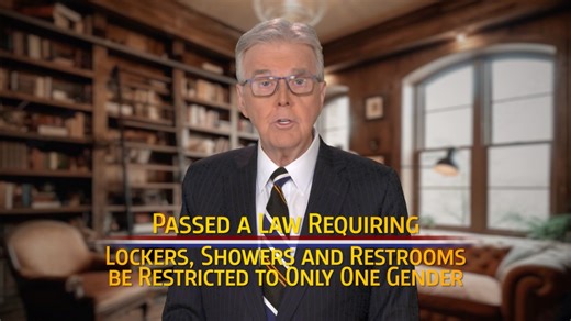 I passed a law requiring locker rooms, showers, and restrooms to be restricted to one gender. It’s the 𝐥𝐚𝐬𝐭 𝐰𝐞𝐞𝐤 of early voting in the Republican primary. You can vote early now through Friday, 2/27. I would be honored to have your vote. | Dan Patrick