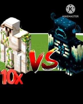 10 Iron Golems vs Warden 😱 | Who Wins in Minecraft? #minecraft #shorts