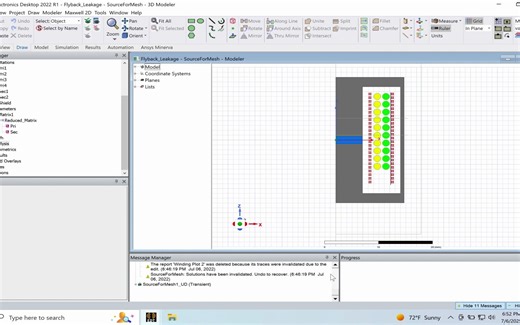 035 Leakage Inductance calculation using Eddy current solver (Continuation)