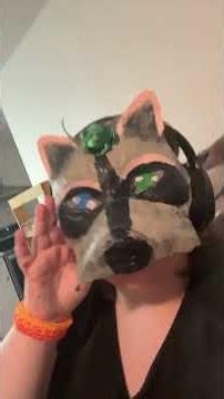 Fixed my raccoon mask! #fypシ #therian #raccoon
