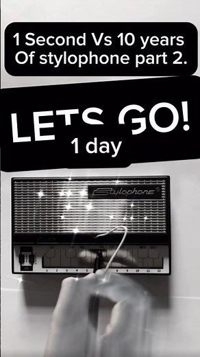 1 Second Vs 10 Years Of Playing Stylophone Part 2. #shorts #shortsfeed #stylophone