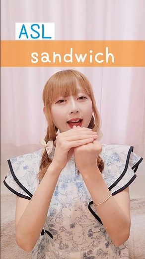 American Sign Language (ASL) “sandwich”Beginner Lesson for Deaf & Hard of Hearing #signlanguage #asl