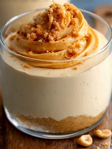 6.9K views · 26 reactions | Peanut Butter Mousse with Crunchy Peanuts Ingredient: 1 cup creamy peanut butter 1 cup heavy whipping cream 1/2 cup powdered sugar 1 teaspoon vanilla extract 1/2 cup crunchy peanuts, roughly chopped ...... Full Recipe in Coʍmеոτ  | Cricket Is Love | Facebook