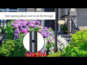 Traditional Outdoor Lamp Post with Plastic Cross Arm