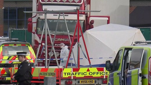 39 found dead in U.K. truck container believed to be Chinese