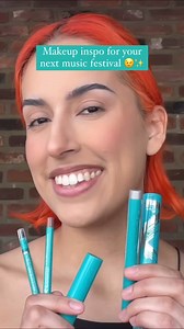 Google search: music festival makeup inspo 💫💙 🌟 Infinity Waterproof Eyeliner™ shade Jade (Teal Shimmer) 🌟 Brilliant Eye Brightener™ shade Betty (Sky Blue Shimmer) 🌟 Brilliant Eye Brightener™ shade Racquel (Soft Silver Shimmer) 🌟 Lip Filler™ Long-Wearing Plumping Lip Liner shade Kackie (Mocha) 🌟 Sheer Strength™ Hydrating Lip Tint shade Melissa (Warm Sienna) Click the link below to add this look to your festival line-up. ✨ bit.ly/4077K6f | Thrive Causemetics