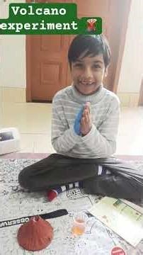 volcano experiment! crazinos#education #fun#shorts