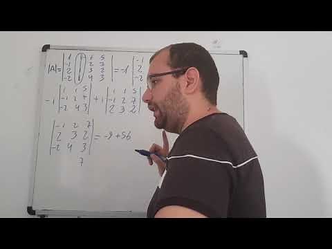 Determinante 4x4. Método de cofactores - Algebra lineal. Universidad Video 87