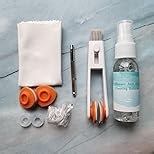Amazon.com: Glasses Cleaner Kit Eyeglass Cleaner, Anti Fog Spray with Microfiber Lens Cleaning Cloth, Glasses Repair Tool with Screws, Portable Travel Eyeglasses Cleaning Kit with Case, White : Health & Household