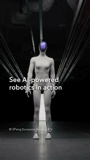 Meet Iron, the next-generation #humanoid #robot redefining human-machine interaction.