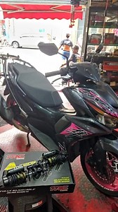 TRC A-Series Rear Shock for Aerox V2 sold 🫣🖤 Get yours now! Free Installation for walk-in customers 🫰🏻 #chibammoto #trcracingph #foryoupagereels #AeroxV2 #fypシ゚viralシfypシ゚ | Chibam Moto